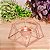 Castiçal Porta Vela Aramado Rose Gold Geométrico Decoração - Imagem 3