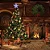 Estrela Ponteira Com Led 14,5 cm Enfeite Árvore De Natal Bivolt Colorida - Imagem 3