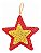 Kit 4 Estrelas Brilhante Pendente Colorida 9,5cm Para Árvore Natal - Imagem 3