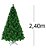 Árvore De Natal Pinheiro Verde 2,40m Modelo Luxo 852 Galhos A0224E - Imagem 3