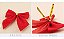 Kit Com 48 Laços Vermelhos Enfeite De Árvore De Natal 6,5cm - Imagem 8