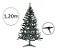 Árvore De Natal Pinheiro Verde E Neve 1.20m 144 Galhos A0032 - Imagem 1