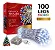 Pisca Fio Transparente 100 Lâmpadas 8 F Led 127v 10m Branco Frio Natal - Imagem 1
