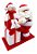 Papai Noel Boneco De Neve Enfeite Natalino Pano E Madeira - Imagem 2
