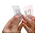 Kit 2 Pares De Ganchos Cabide Adesivo Transparente De Encaixe - Imagem 8