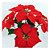 Kit Com 6 Buquê Flor De Natal Vermelha Aveludada Bico De Papagaio - Imagem 9