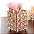 Porta Objeto Pincel De Maquiagem Enfeite Decorativo Metal Aramado Cristal - Imagem 1