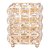 Porta Objeto Pincel De Maquiagem Enfeite Decorativo Metal Aramado Cristal - Imagem 5