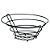 Fruteira De Mesa Cesta Aramada Metal Redonda Preta Black 31 Cm Arthi - Imagem 3