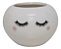 Vaso Cerâmica Cachepot Olhinho Cílios Porta Treco Multiso Decoração Enfeite - Imagem 5