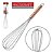 Batedor De Claras Fouet Manual De Inox Com Cabo Rose Gold Hauskraft - Imagem 1
