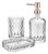 Kit Banheiro Sabonete Líquido Copo Vidro Diamond Hauskraft - Imagem 2