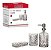 Kit Banheiro Sabonete Líquido Copo Vidro Diamond Hauskraft PSL-033TR - Imagem 1