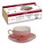 Jogo De Xícaras Para Chá Café Grande 160 Ml 12 Peças Fina Porcelana Hauskraft  Cor Rosa - Imagem 5