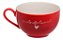Jogo De Xícaras Para Chá Café Grande 160 Ml 12 Peças Fina Porcelana Hauskraft  Cor Vermelho - Imagem 6