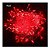 Pisca Fio Transparente 100 Lâmpadas Led 127v 10m Cor Vermelho 8 Funções - Imagem 1