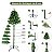 Árvore Pinheiro de Natal 1,20m Modelo Luxo 170 Galhos Cor Verde Green Needle A0312N - Imagem 3