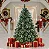 Árvore Pinheiro De Natal 1,20m Com Floco De Neve Luxo 170 Galhos A0612M - Imagem 7