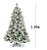 Árvore Natal Luxo Pinheiro Com Neve Pinha 1.20m 214 Galhos Aw212 - Imagem 1