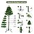 Árvore Pinheiro de Natal 1,20m Modelo Luxo 170 Galhos Cor Verde Green Needle A0312N - Imagem 4