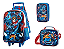 Kit Mochila Escolar Rodinha Aranha + Lancheira Estojo Box Cor Vermelho - Imagem 1
