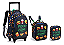 Kit Mochila Escolar Rodinha Food Zone Lancheira + Estojo - Imagem 1