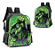 Mochila De Costas G Infantil Escolar Avengers Hulk Marvel Cor Verde Desenho Do Tecido Incrível Hulk - Imagem 2