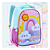 Mochila Escolar Rainbow Arco Iris Lancheira Estojo Garrafa - Imagem 2