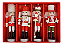 Kit 4 Bonecos Quebra Nozes Soldado Enfeite De Árvore Natal - Imagem 2