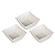 PETISQUEIRA MOLHEIRA DE PORCELANA QUADRADA HAUSKRAFT COM 3 PECAS - Imagem 2