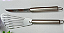 Faca + Espatula Vazada De Inox Kit Com 2 Pecas - Imagem 2