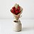Kit 4 Pick Natalino Flor Natal Azevinho Vermelho Juta 26cm - Imagem 3