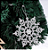 Kit Com 6 Flocos De Neve Enfeite De Natal Glitter Pendurar - Imagem 6