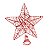 Estrela Com Glitter Aramada Ponteira Árvore De Natal 17 Cm - Imagem 1