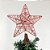 Estrela Com Glitter Aramada Ponteira Árvore De Natal 17 Cm - Imagem 5