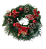 Guirlanda De Porta Decorada Verde 21 Cm Flor Natal Pinha - Imagem 1