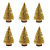 Kit Com 6 Mini Arvore Natalina Glitter 15cm Em Pvc Multiart - Imagem 1