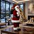 Papai Noel 30cm Enfeite Boneco Luxo Lista De Presente Urso Saco - Imagem 4