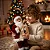 Papai Noel 30cm Enfeite Boneco Luxo Lista De Presente Urso Saco - Imagem 6