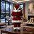 Papai Noel 30cm Enfeite Boneco Luxo Lista De Presente Urso Saco - Imagem 3