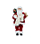 Papai Noel 30cm Enfeite Boneco Luxo Lista De Presente Urso Saco - Imagem 1