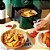 Kit 50 Formas Descartáveis Para Air Fryer 20cm Forma Redonda de Papel Descartável Antiaderente Forro Protetor Para Fritadeira Forma Top Che - Imagem 2