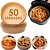 Kit 50 Formas Descartáveis Para Air Fryer 20cm Forma Redonda de Papel Descartável Antiaderente Forro Protetor Para Fritadeira Forma Top Che - Imagem 1