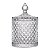 Bomboniere De Vidro Maldivas Star 300 ml Pote multiuso luxo 13 cm - Imagem 1