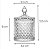 Bomboniere De Vidro Maldivas Star 300 ml Pote multiuso luxo 13 cm - Imagem 3