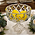Centro de Mesa Bomboniere De Cristal Deli Diamond com Pé 16cm 600 ml - Imagem 2
