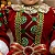 Mamãe Noel Com Laço Vestido Veludo Modelo Luxo 30cm Paetê Vermelho Não Aplicado - Imagem 8