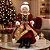 Mamãe Noel Com Laço Vestido Veludo Modelo Luxo 30cm Paetê Vermelho Não Aplicado - Imagem 5