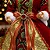 Mamãe Noel Com Laço Vestido Veludo Modelo Luxo 30cm Paetê Vermelho Não Aplicado - Imagem 7