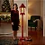 Poste Decorativo Musical Luz De Led Natal Movimento 160x33cm - Imagem 2